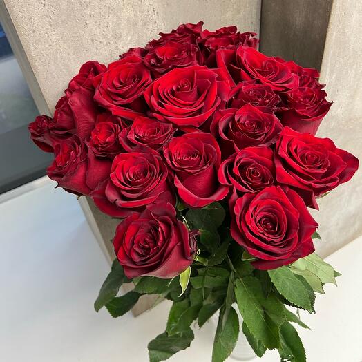 Red rose bouquet (25 roses)