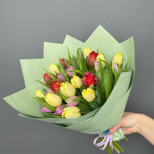 Bouquet of tulips mix - 25pcs