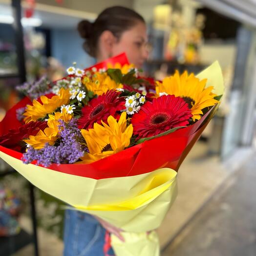Bouquet of sunflowers