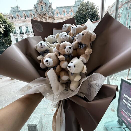 Teddy Bear Delight Bouquet