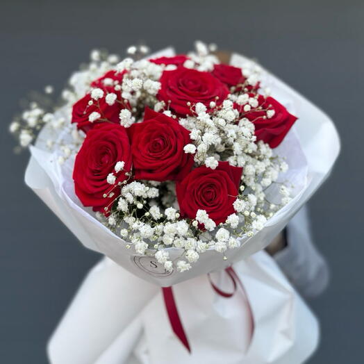 Piccolo bouquet rosso e bianco