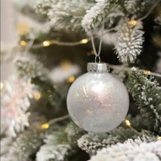 Pearl Bauble with Glitter - limited offer