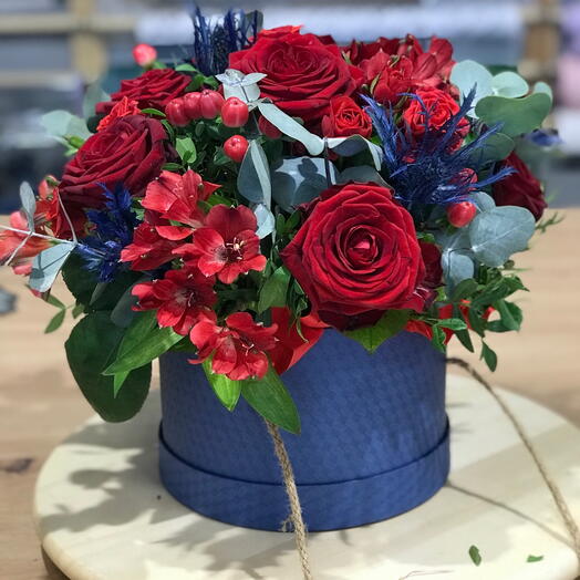 Boîte de fleurs signature