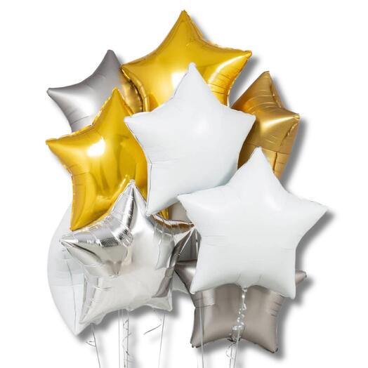 Balloon Stars Set Glitz Glam