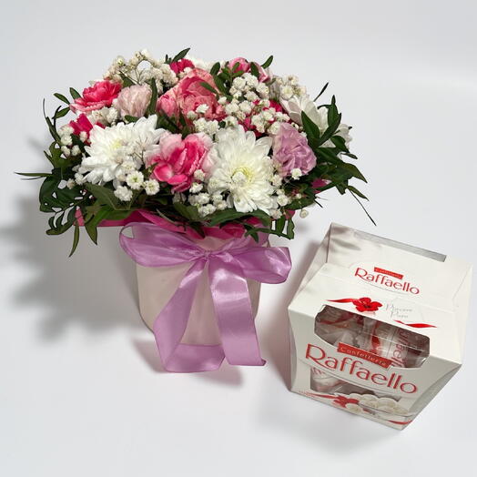 Mini complementary set in box with Raffaello