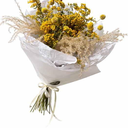 Dried Flowers Yellow Party