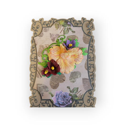 Greeting card with Iris