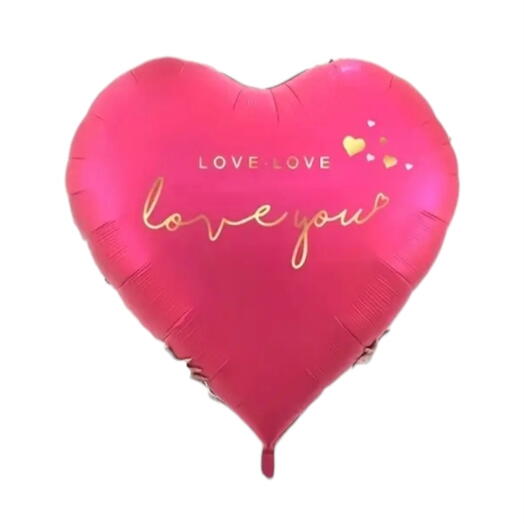 Large heart rose pink