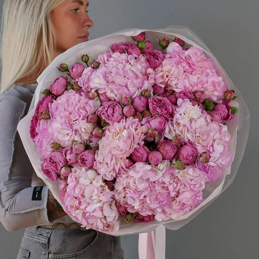 Авторский букет Розовый соблазн