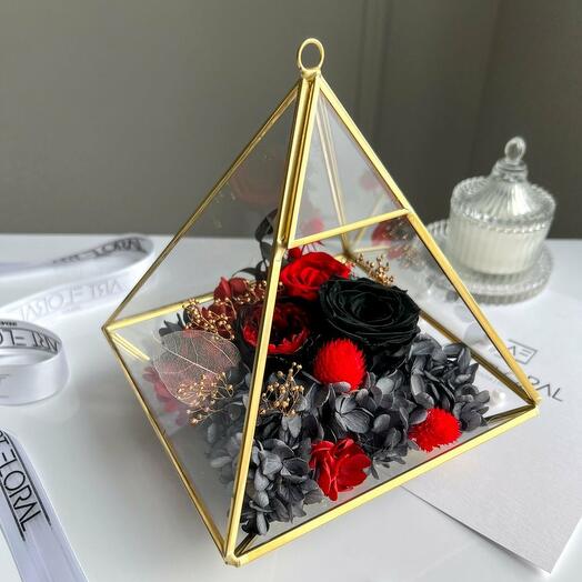 Blumen Terrarium "Mystische Blutenpyramide"