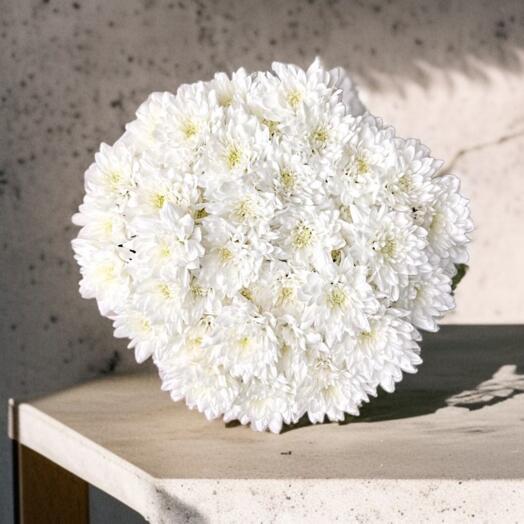 The Bouquet "White Chrysanthemums", 11 stems of flowers, -10%