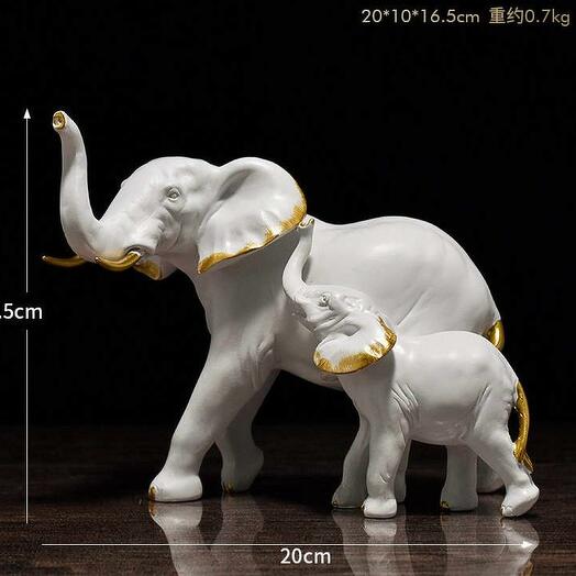 🐘👶🤍 White Elephant with Baby – Symbol of Love   Protection | Made in Canada