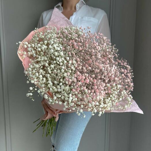 Blumenstrauss "Rosa Gypsophila"