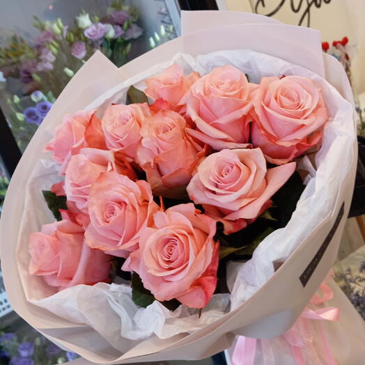 Bouquet of a pink rose