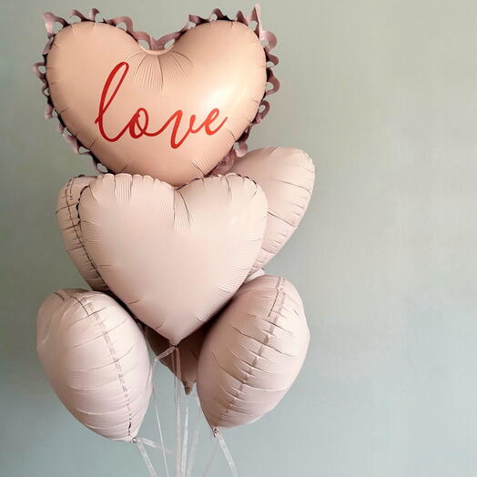 Balony love serduszka 7szt