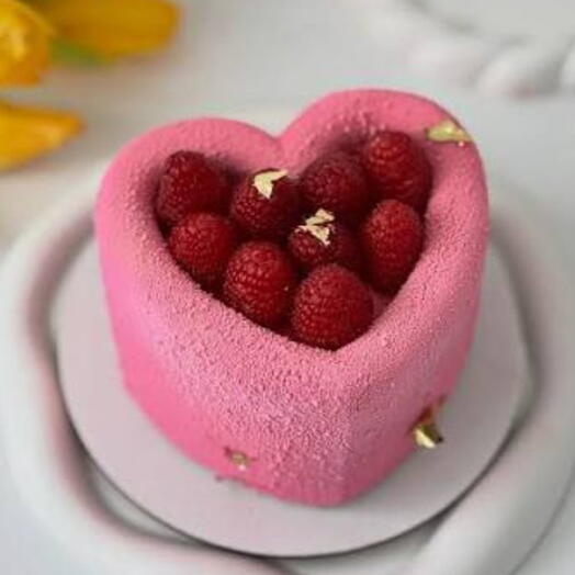 Sugar-Free, Gluten-Free Vanilla Raspberry Mousse Bento Cake
