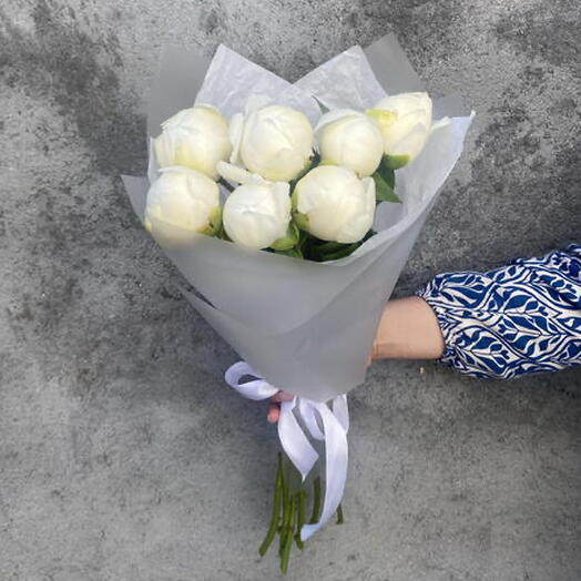 Peonies white 7