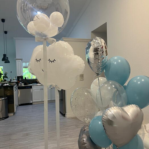 Discharging from maternity hospital Balloon set