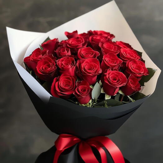 20 Red roses bouquet