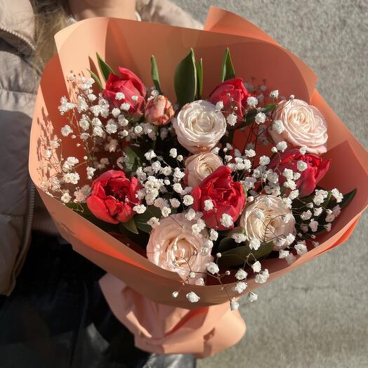 Gemischter Tulpenstrauß