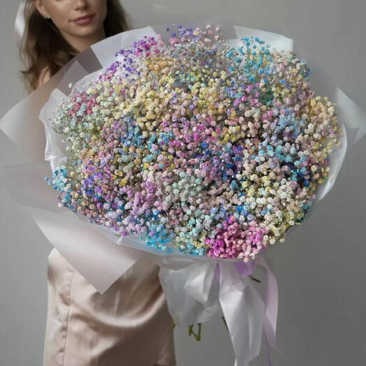 Охапка радужных гипсофил «Aeroglyph»