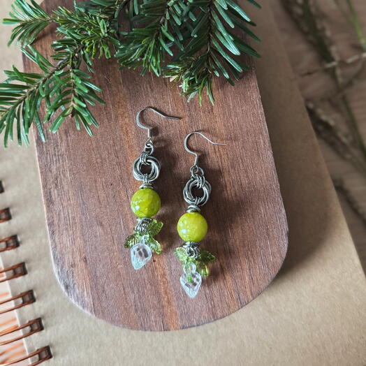 Amaranth Bead Earrings || Минђуше