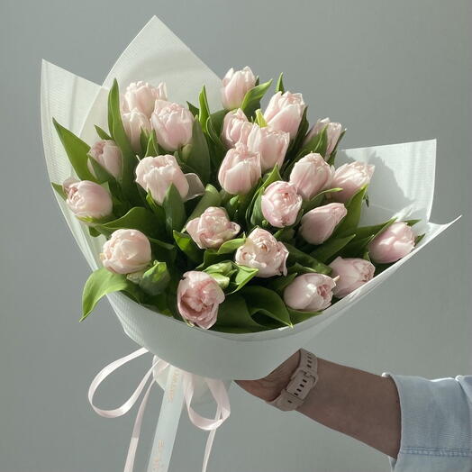 Gülümseme Pembe Laleler