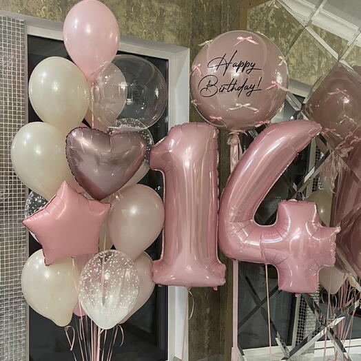 Balloon Set in Pink