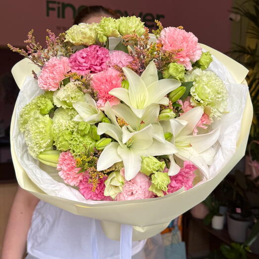 Serene Lily Flower Bouquet