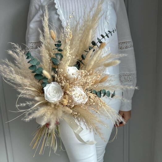 Trockenblumenstrauss "Reines Gluck"