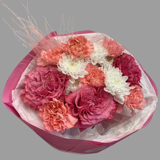 Ramo del día con rosas tipo peonía