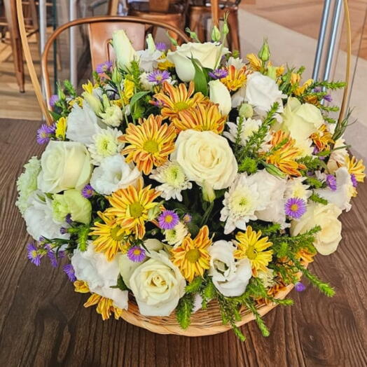 Flowers in basket