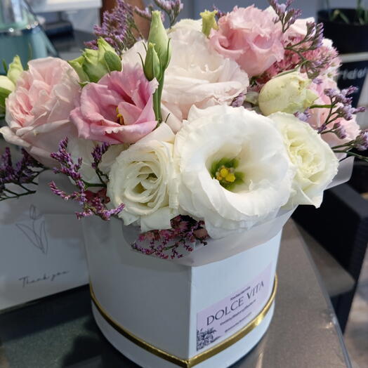 FlowerBox beyaz kalp