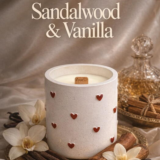 Candle LOVE   LINGER  200 ml · sandalwood and vanilla