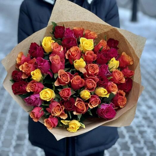 51 Mixed Roses 50 cm