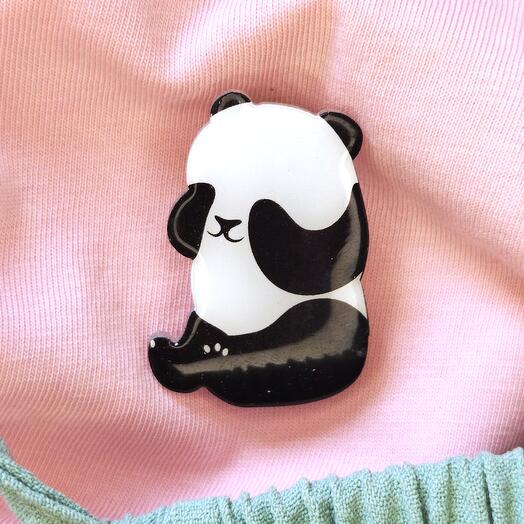 Brooch "Panda"