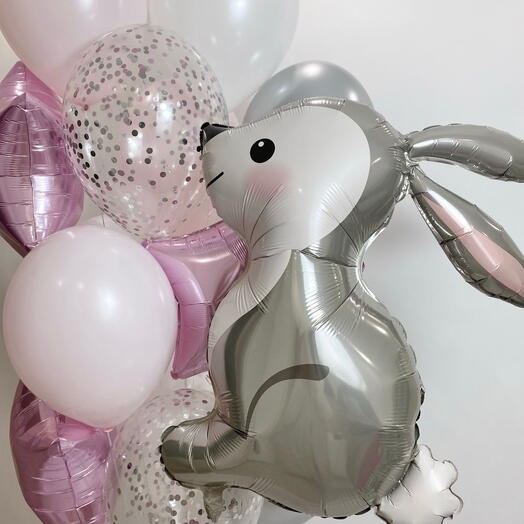 Composition with a bunny