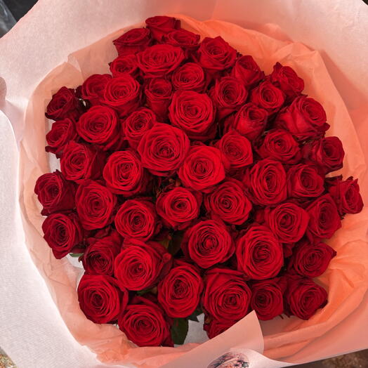 51 Red roses 90cm