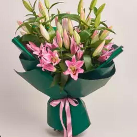 Strauß aus rosa Lilien 💓