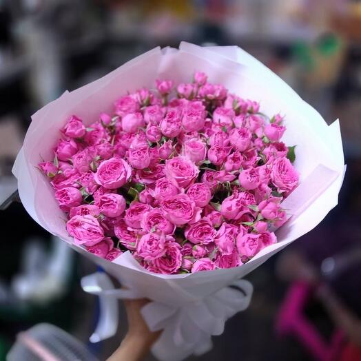 Кустовые розы | Pink spray roses