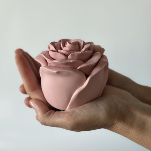 Aroma candle Powder Rose