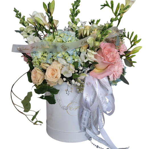 Flowers in a box, Sparkling gem,  light,  pastel colors