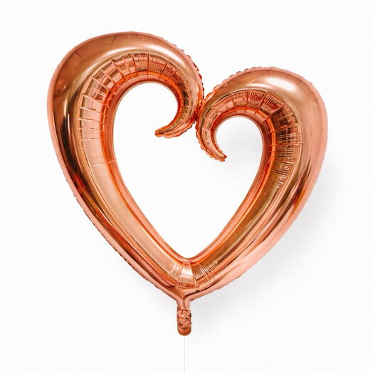 The heart is big rose gold