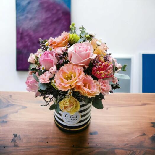 Flower Box " The Pink Romance"