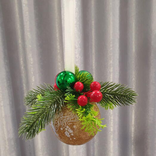 Bayram bəzəyi - 6 sm şar/ rəng seçimi alıcının sifarişinə görə