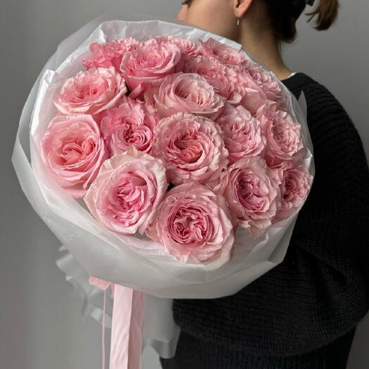 Букет из роз «Пинк Охара»