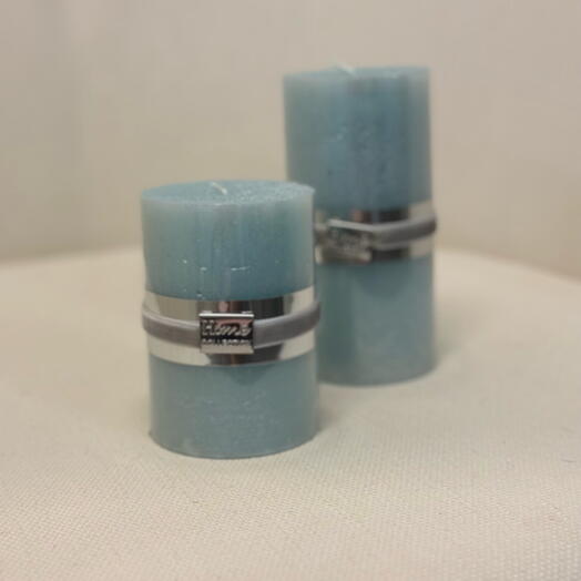 Candle set  Blue Laguna