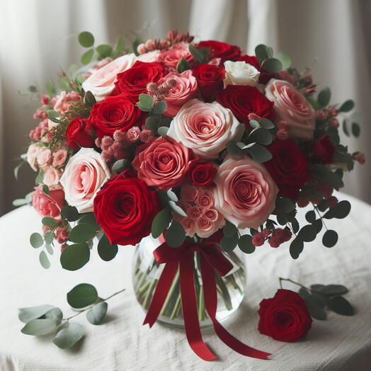 Bouquet la vie en rose