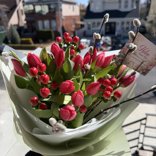 Tulips red composition 🌷🌷🌷