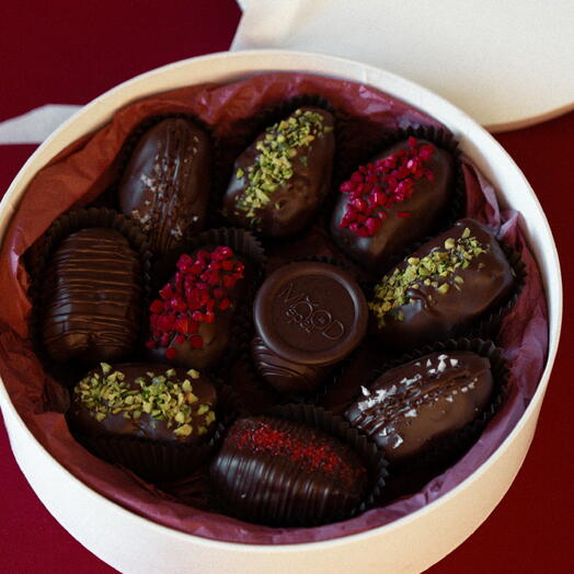 Chocolate-Covered Dates with Assorted Fillings